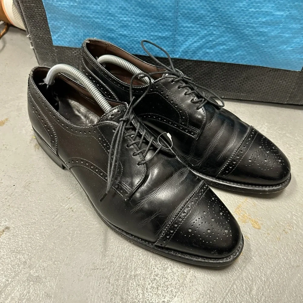 ALLEN EDMONDS  mens‎ leather oxford brogue lace up comfy work dress 10C $375